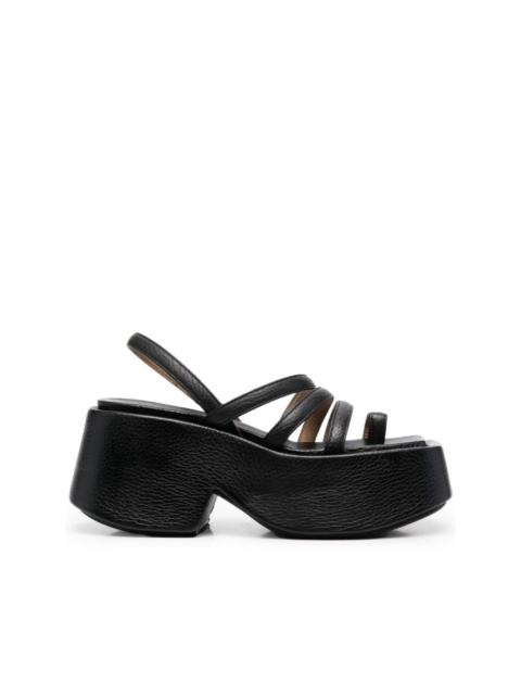 slingback chunky platform sandals