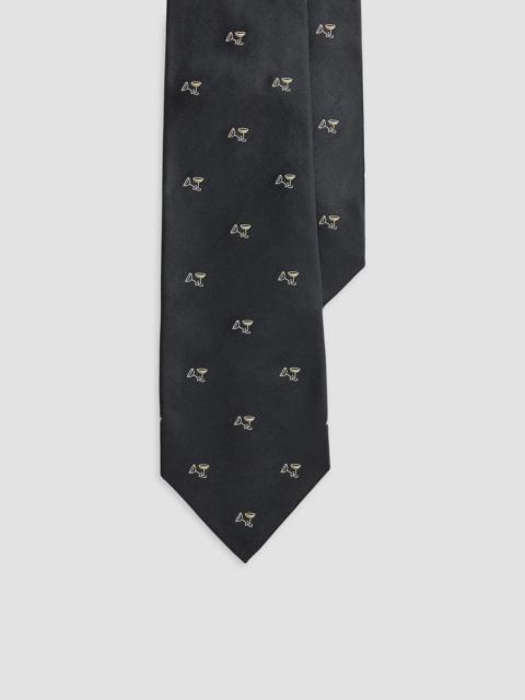 Ralph Lauren Men's Martini Cocktail Silk Repp Tie - Navy