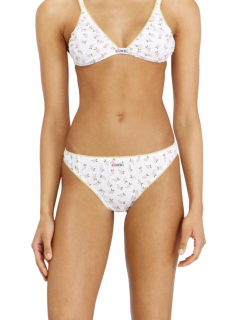 Diesel THONG IN COTTON WITH ALL-OVER FLORAL PRINT
