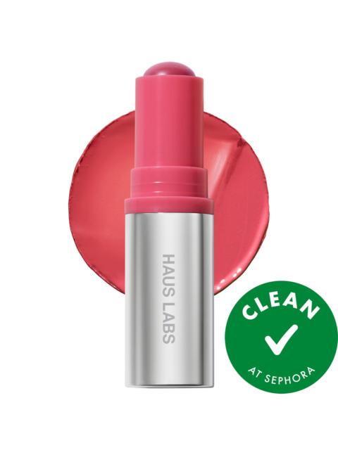Haus Labs Color Fuse Longwear Hydrating Glassy Lip + Cheek Blush Balm Stick