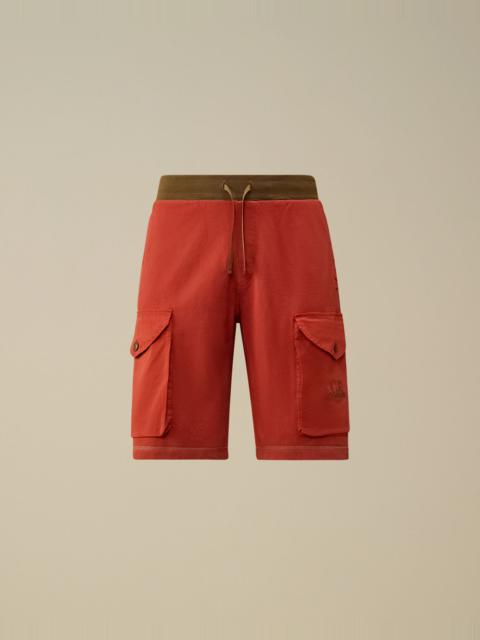 C.P. Company Diagonal Fleece Mixed Cargo Shorts