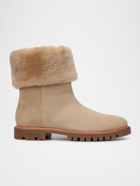 Vince Cameron Shearling-Lined Suede Boots