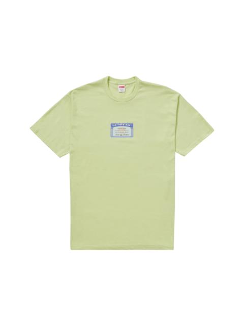 Supreme 최고 사회 티 '팔 민트 이름 *