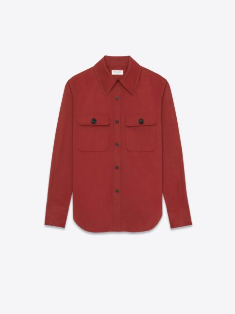 saharienne shirt in cotton twill