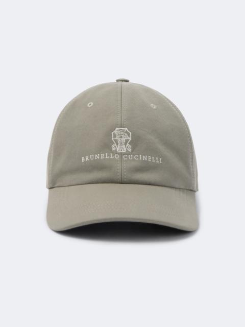 Brunello Cucinelli Logo cotton baseball cap