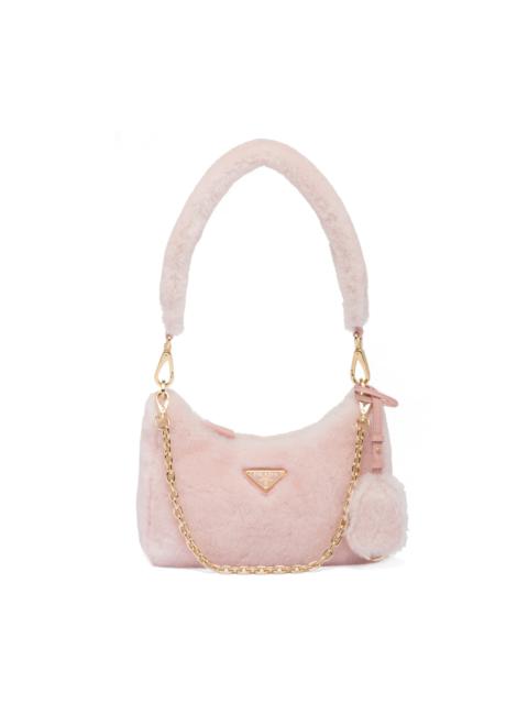 Prada Shearling Mini Bag pink