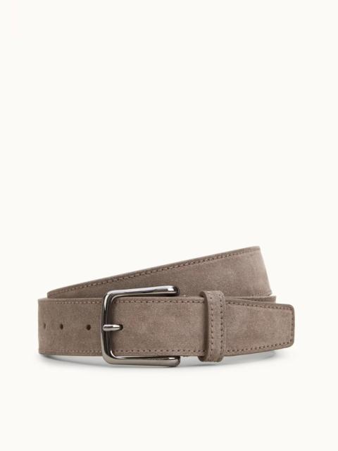 Tod's BELT IN SUEDE - BEIGE