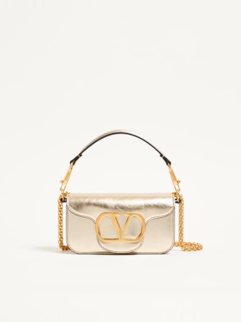 Valentino SMALL VALENTINO GARAVANI LOCÒ METALLIC CALFSKIN SHOULDER BAG