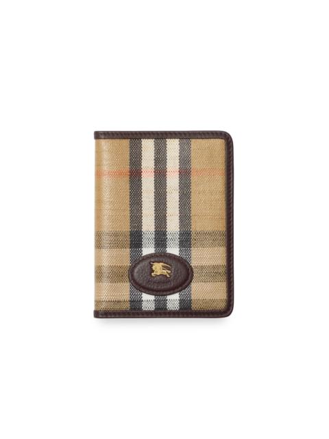Burberry Women's Check Bifold Passport Case - Sand