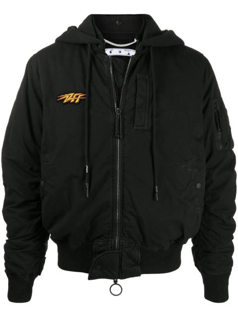 Off-White 오프 화이트 스텐실 빈티지 Bomber 재킷