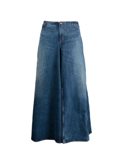 Y/Project denim maxi skirt