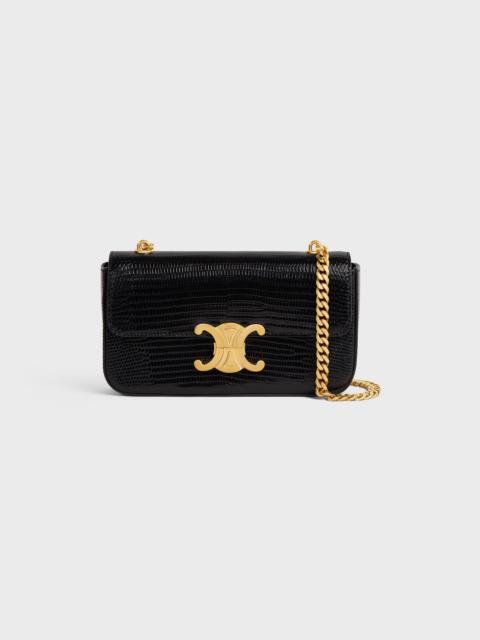 CELINE CHAIN SHOULDER BAG triomphe in Lizard | REVERSIBLE