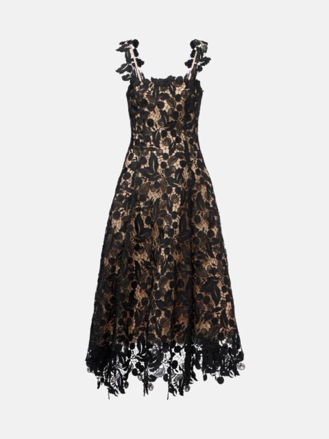 Oscar de la Renta Lace guipure cocktail dress