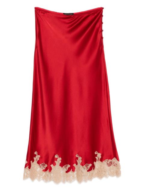 KIKI DE MONTPARNASSE orchid-lace skirt