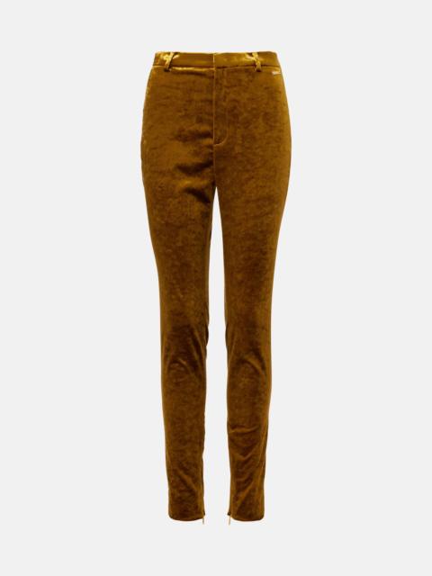 GUCCI Velvet tapered pants