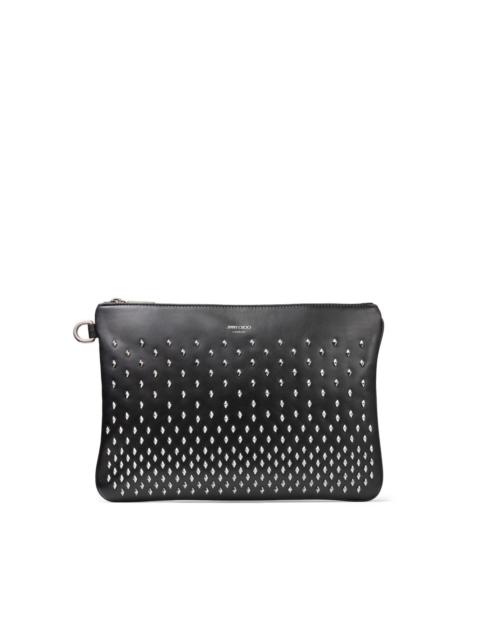 JIMMY CHOO Derek leather clutch bag