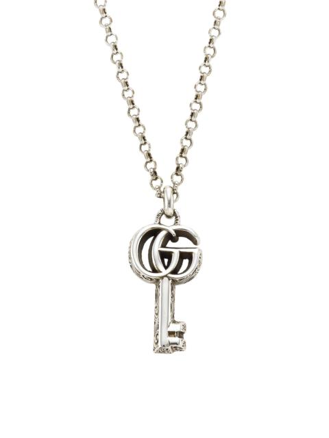 GUCCI Women's GG Key Sterling Silver Pendant Necklace - Silver