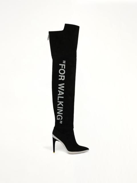 Off-White Walking High Boot in Black