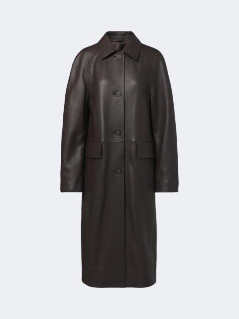 TOTEME Raglan leather coat