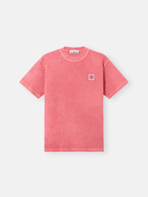 Stone Island 2100026 ORGANIC COTTON JERSEY 'FISSATO' EFFECT