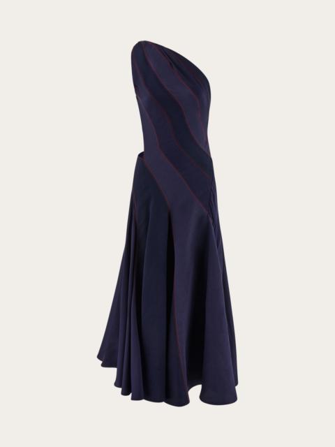 FERRAGAMO Long one shoulder dress