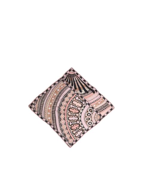 PUCCI soleil print wool and silk pashmina