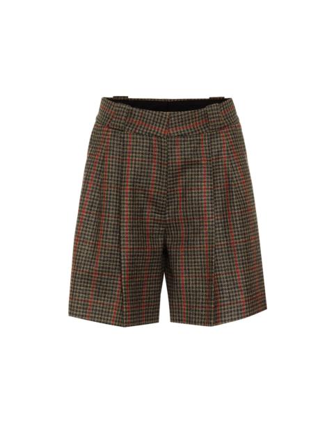BLAZÉ MILANO Fell checked wool shorts