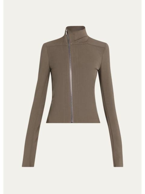 Rick Owens Gary Fitted Stretch Wool Jacket