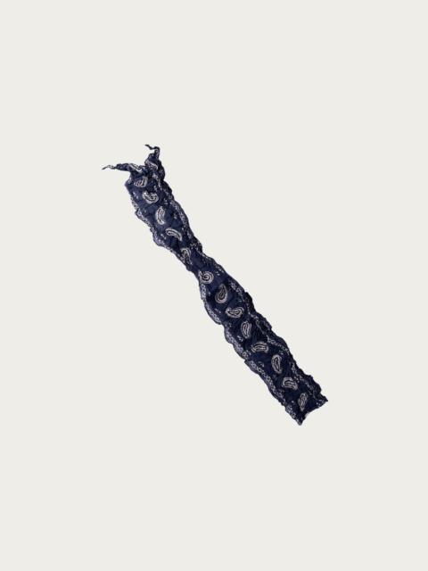 Kapital WASHER Silk MOGA Scarf (PAISLEY) - Navy
