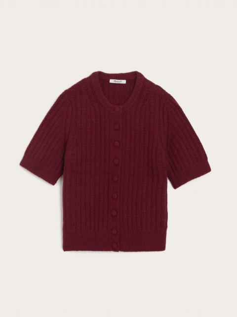 Madewell Textured-Stitch Cardigan in Cozy Cotton