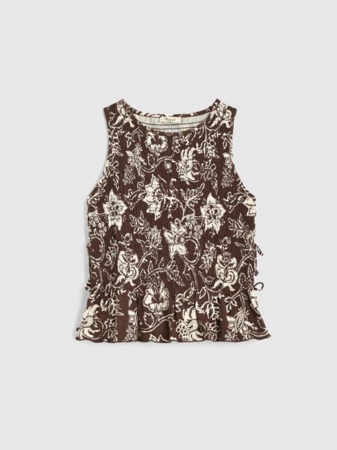 Madewell Side-Tie Smocked Tank