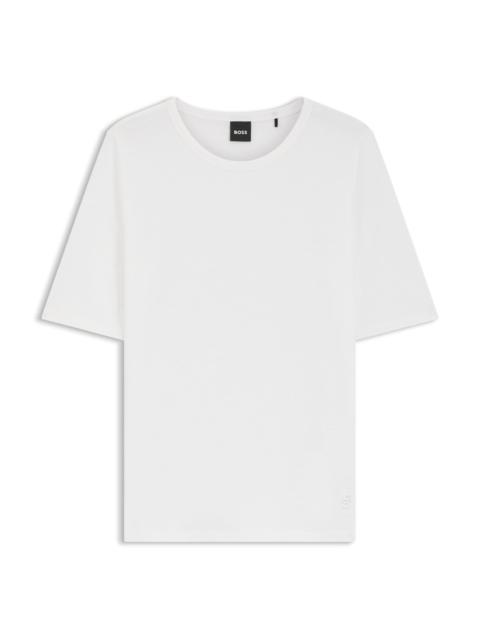 BOSS SLIM-FIT T-SHIRT IN COTTON, MODAL AND SILK