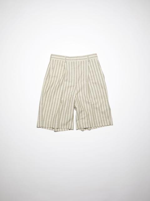 Acne Studios Knee-length shorts - Grey/white