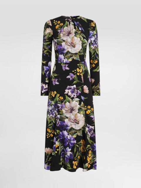 Dolce & Gabbana Charmeuse dress with floral print