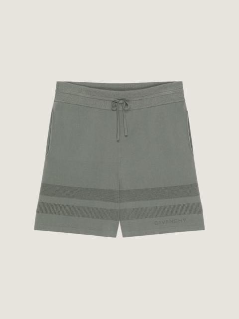 Givenchy KNITTED SHORTS WITH MESH DETAILS