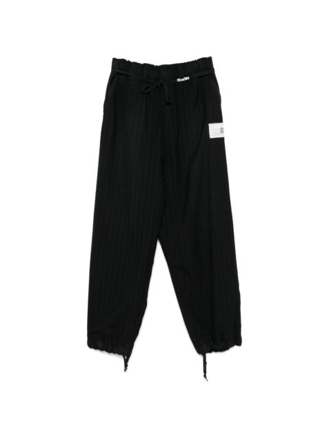 pinstripe trousers