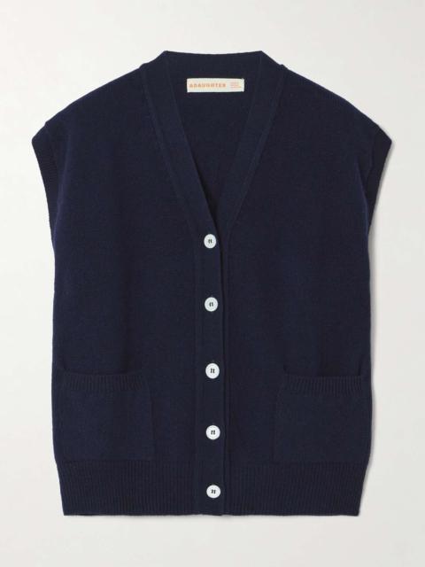 &DAUGHTER Wool vest Navy