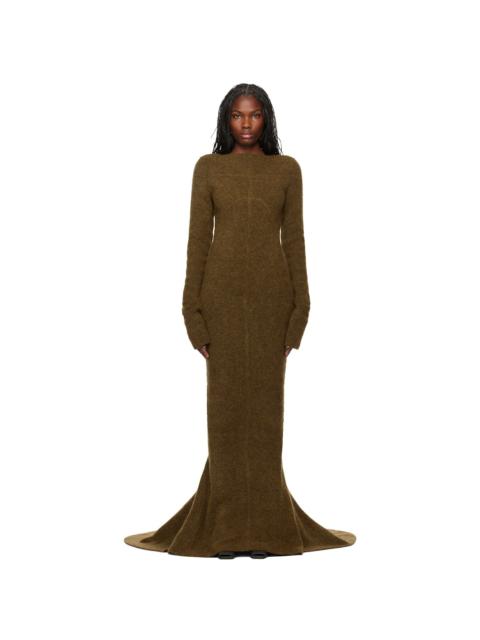 Rick Owens Tan Porterville Luna Maxi Dress
