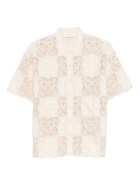 Zimmermann Wanderlust scalloped shirt