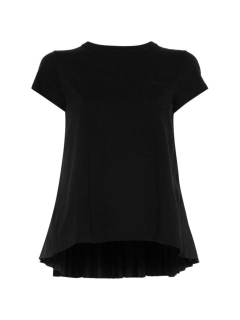 pleat-detail T-shirt