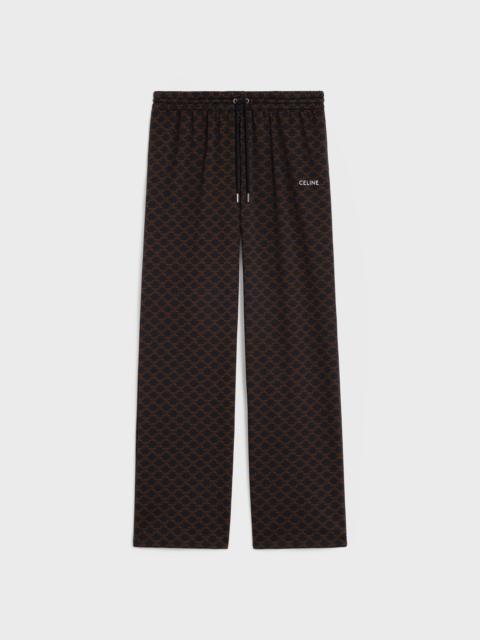 Triomphe track pants in monogram jersey