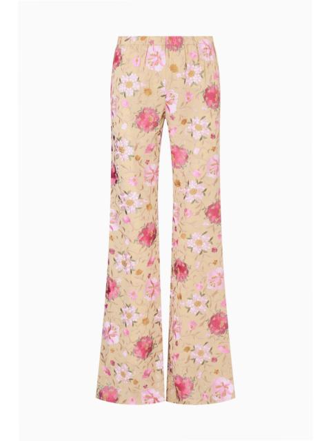 LoveShackFancy Janae Embroidered Wide Leg Pant