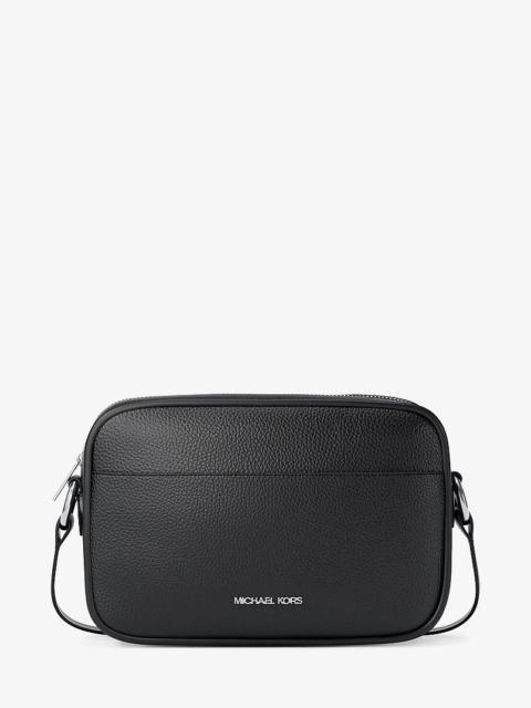 MICHAEL KORS Jet Set Large Pebbled Leather Camera Crossbody Bag