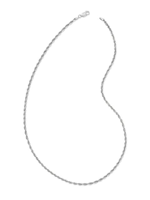 KENDRA SCOTT Ryan Rope Chain Necklace in Oxidized Sterling Silver