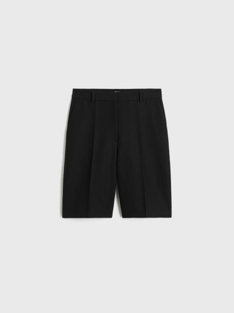 Straight tailored shorts black