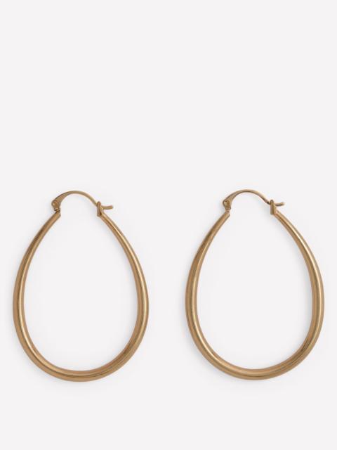 BODEN Large Metal Hoops-Gold Colour