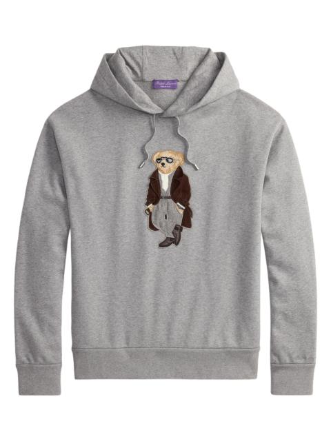 Ralph Lauren Men's Polo Bear Cotton-Cashmere Fleece Hoodie - Classic Light Grey Melange