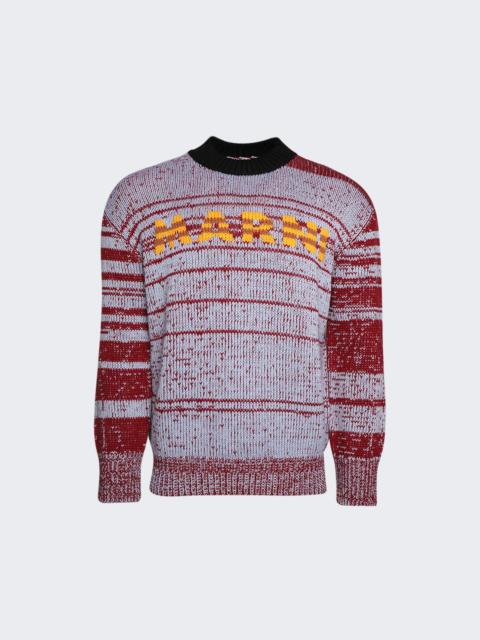 Marni Round Neck Sweater Iris Blue