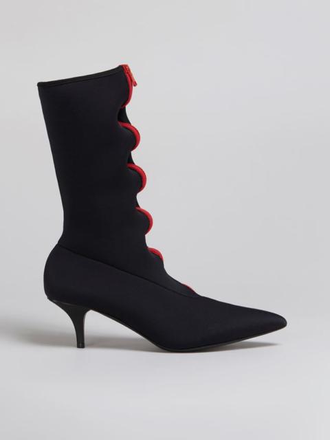 Marni POINTED BOOTIE IN STRETCH NEOPRENE