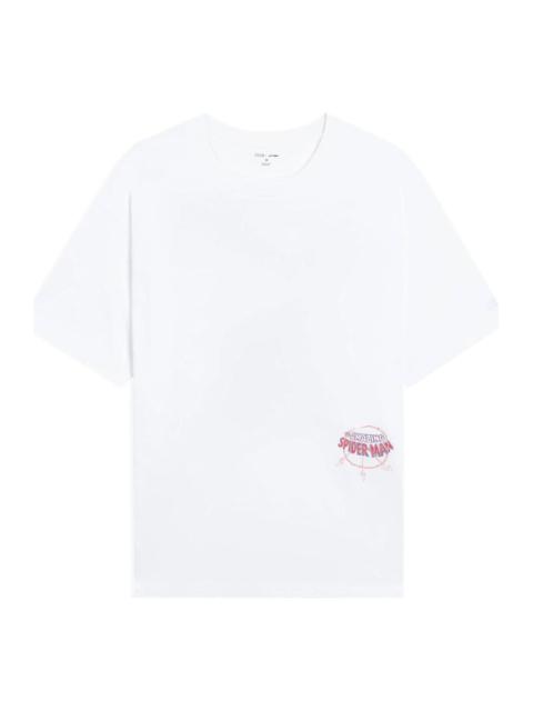 Li-Ning Li-Ning x MARVEL Spider Man Graphic T-shirt 'White' AHSSB91-3